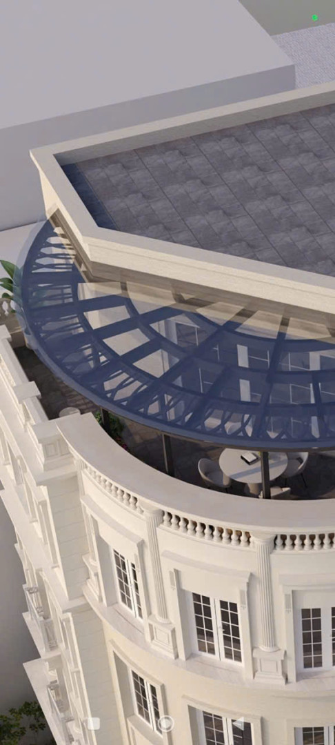 thi công mái kính mỹ thuật tại hn