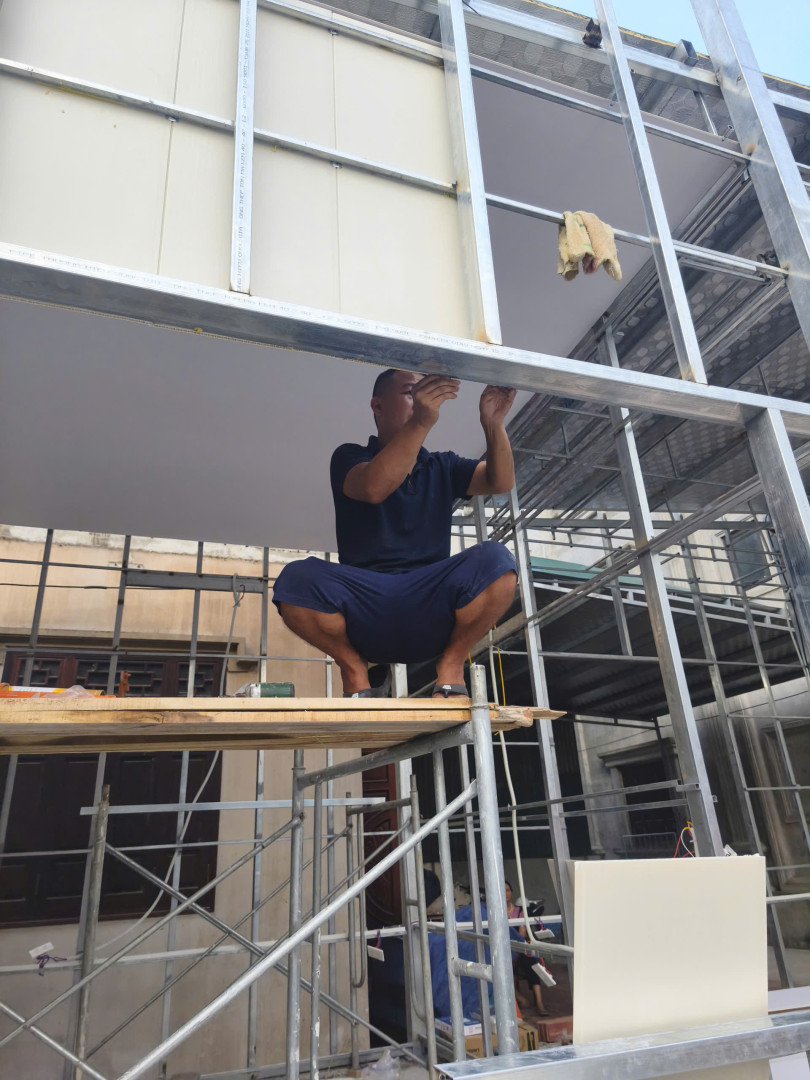 ốp vách nhà lắp ghép